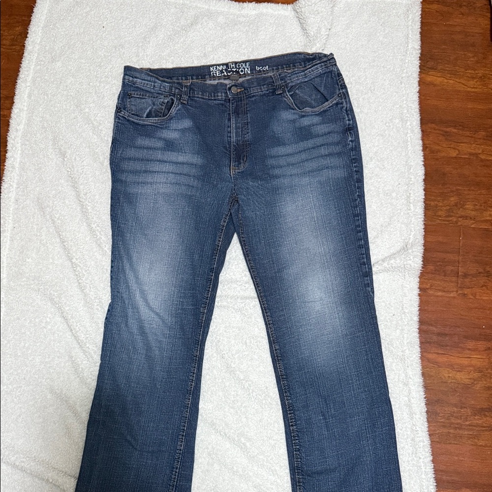 Kenneth Cole Reaction Blue Bootcut Jeans